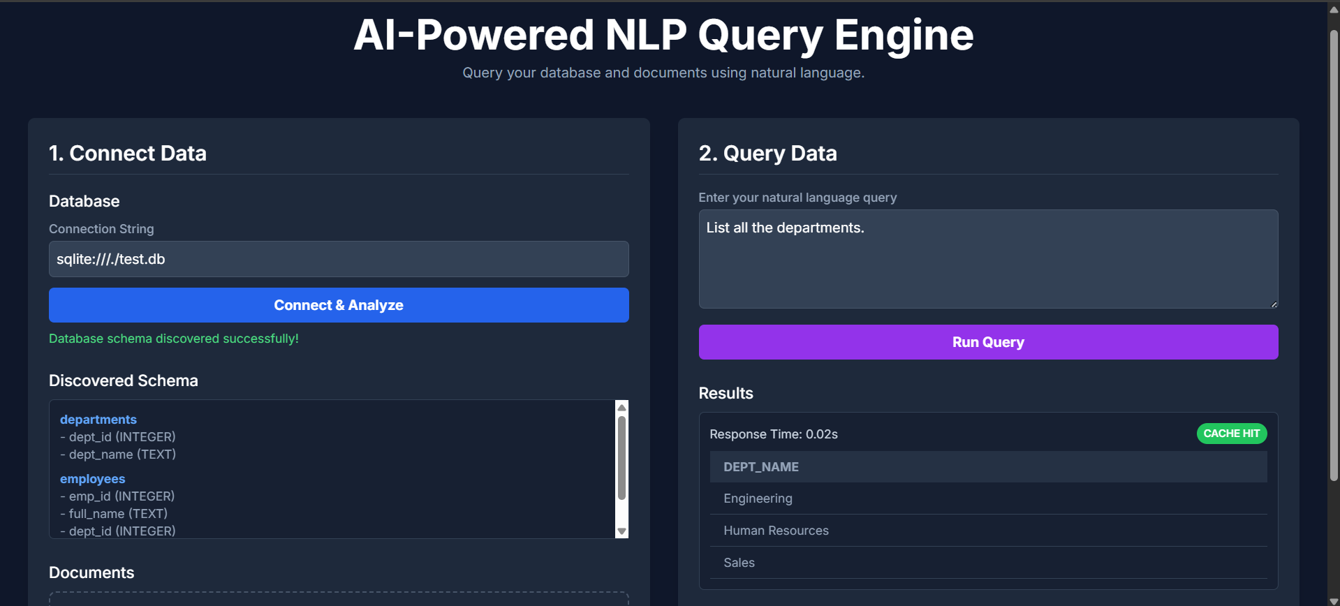 NLP Query Engine